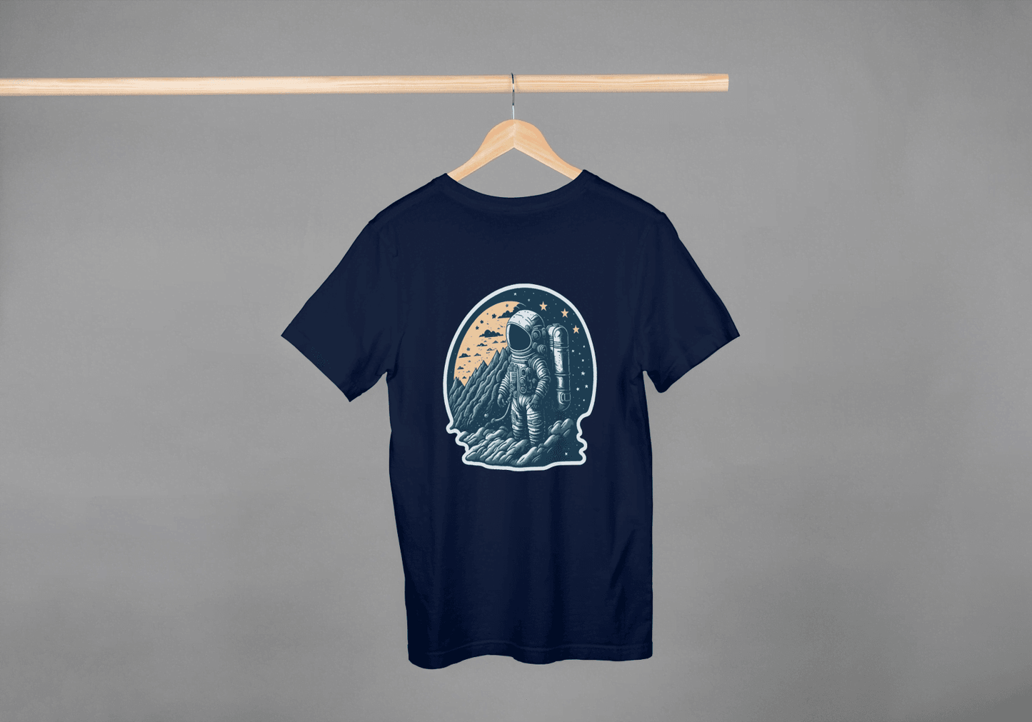 Astronaut Moon Landing T-Shirt - Space Exploration Graphic Tee - Essentia Attire