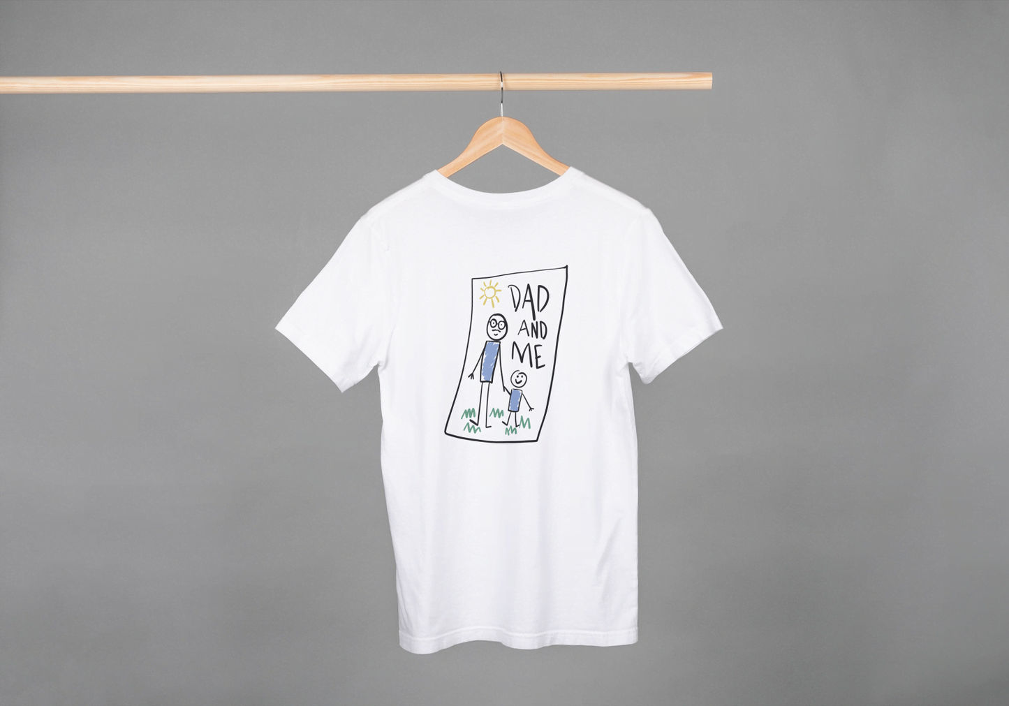 "Dad And Me" Stick Figure: Father Son-Daughter Tee - Essentia Attire