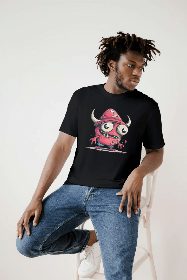 Cute One-Eyed Monster: Funny Alien Creature Tee - Essentia Attire