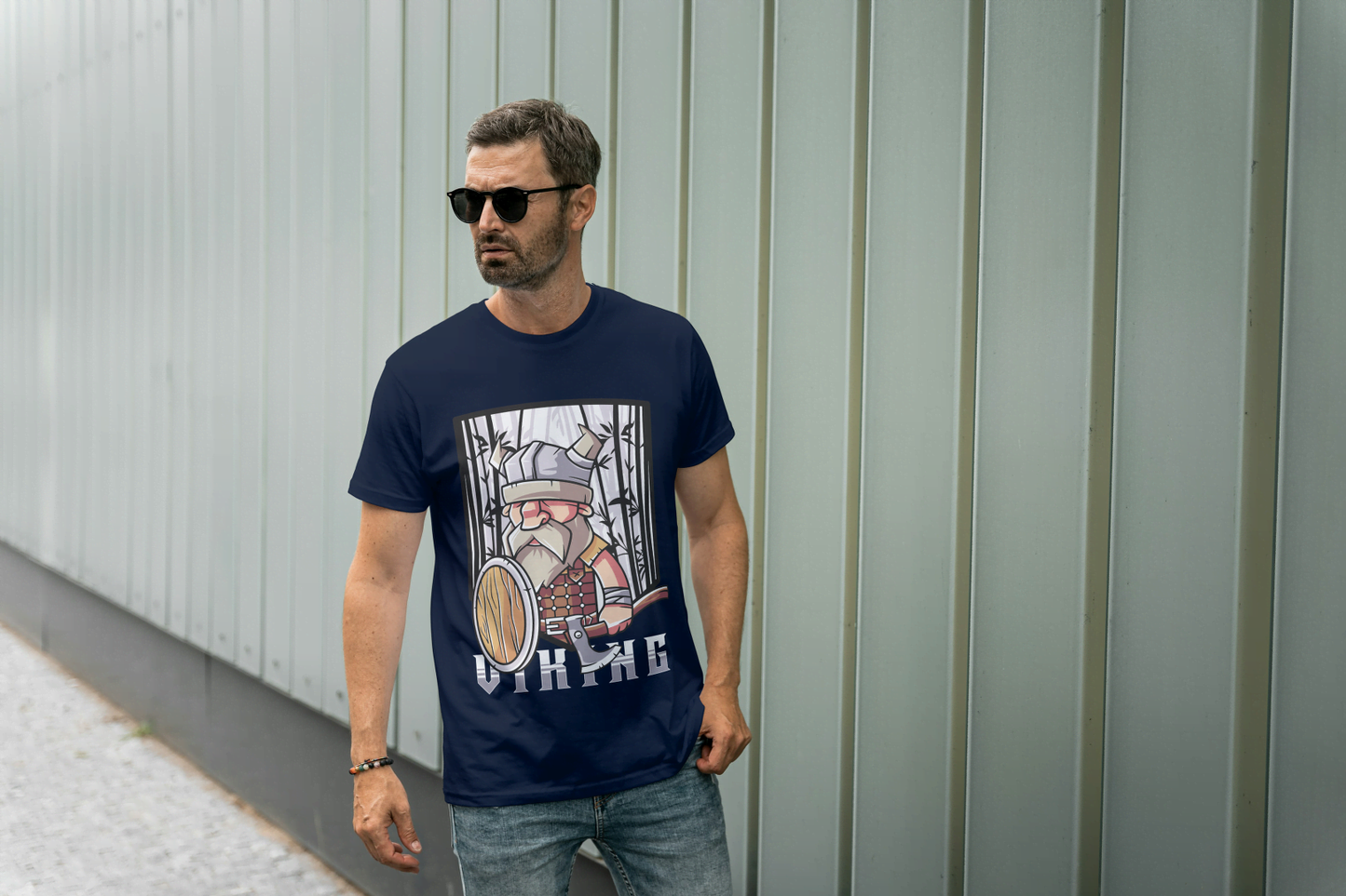Little Viking" Graphic: Funny Historical Art Design - Essentia Attire
