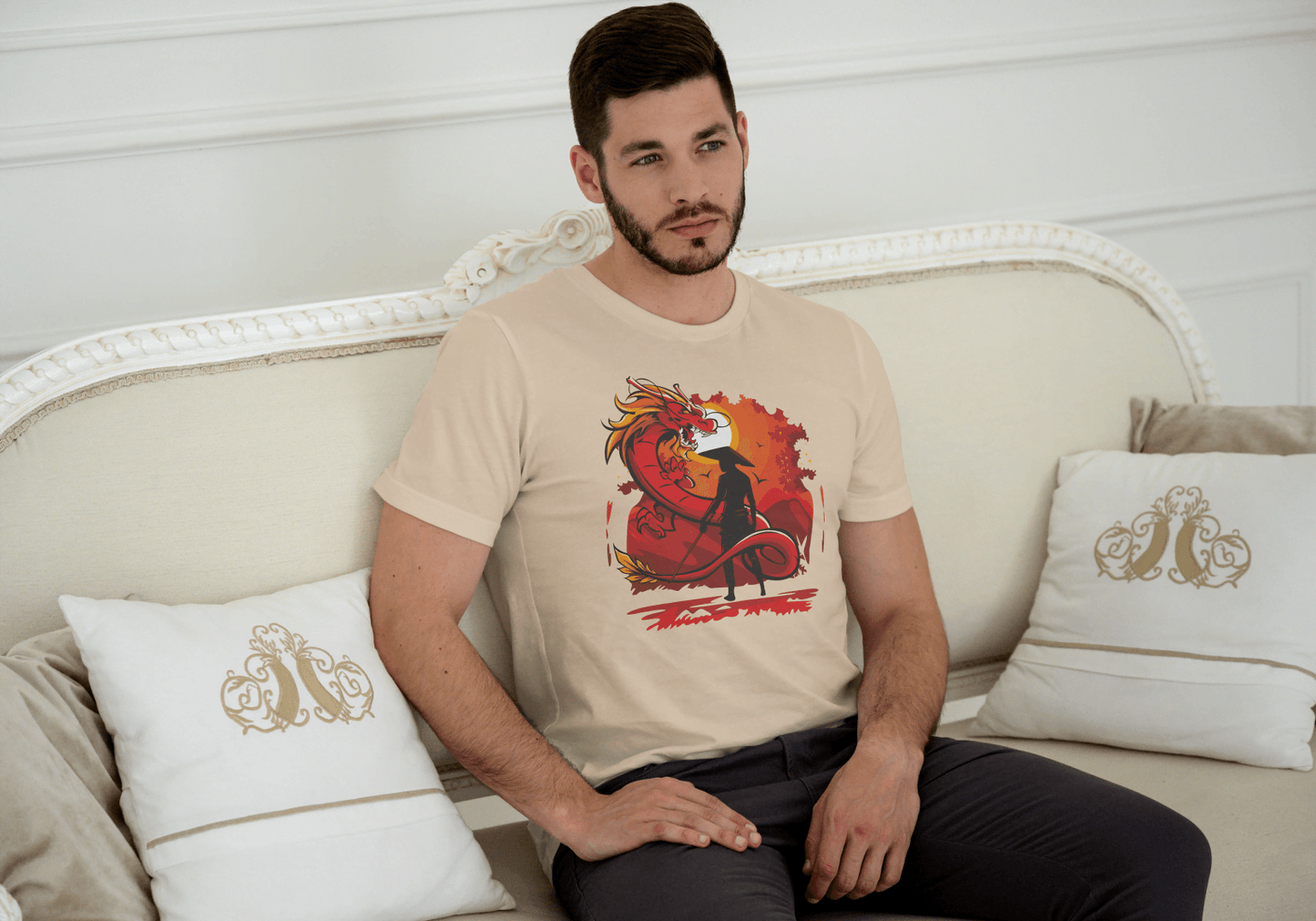 Rising Sun Dragon Samurai: Cultural Warrior Art - Essentia Attire