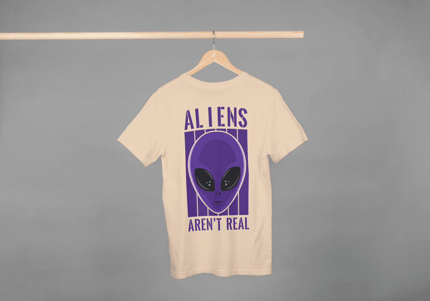 Aliens Aren't Real: Funny Alien Head Graphic Tee - Essentia Attire