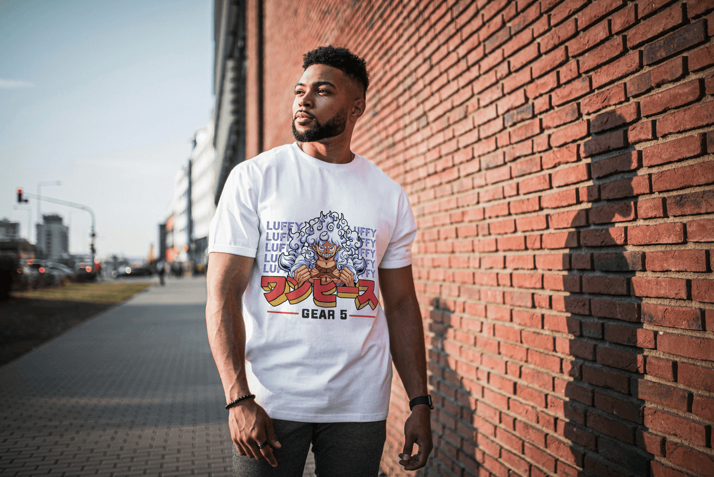 Anime Gear 5 Luffy: Iconic Transformation Tee - Essentia Attire