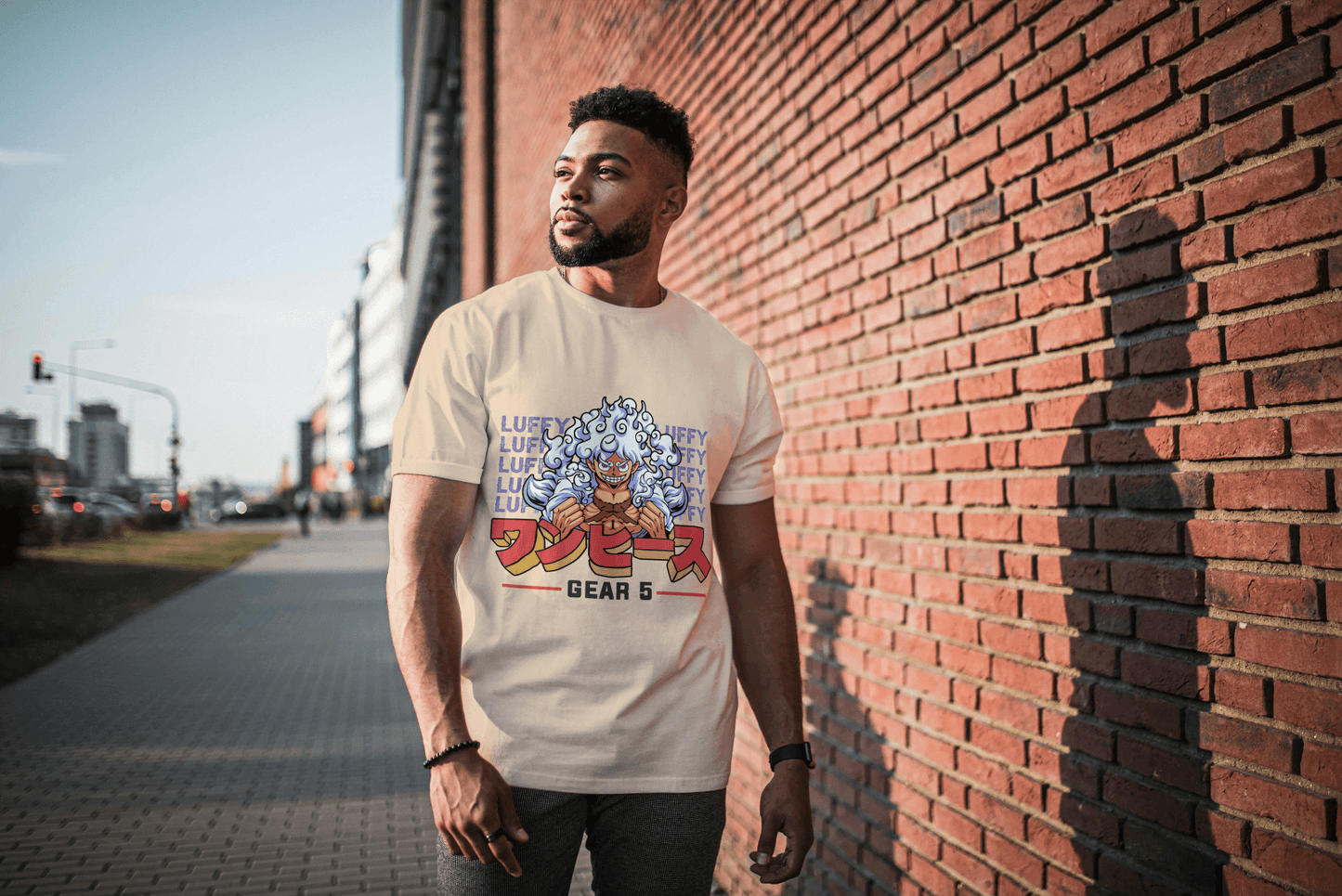 Anime Gear 5 Luffy: Iconic Transformation Tee - Essentia Attire