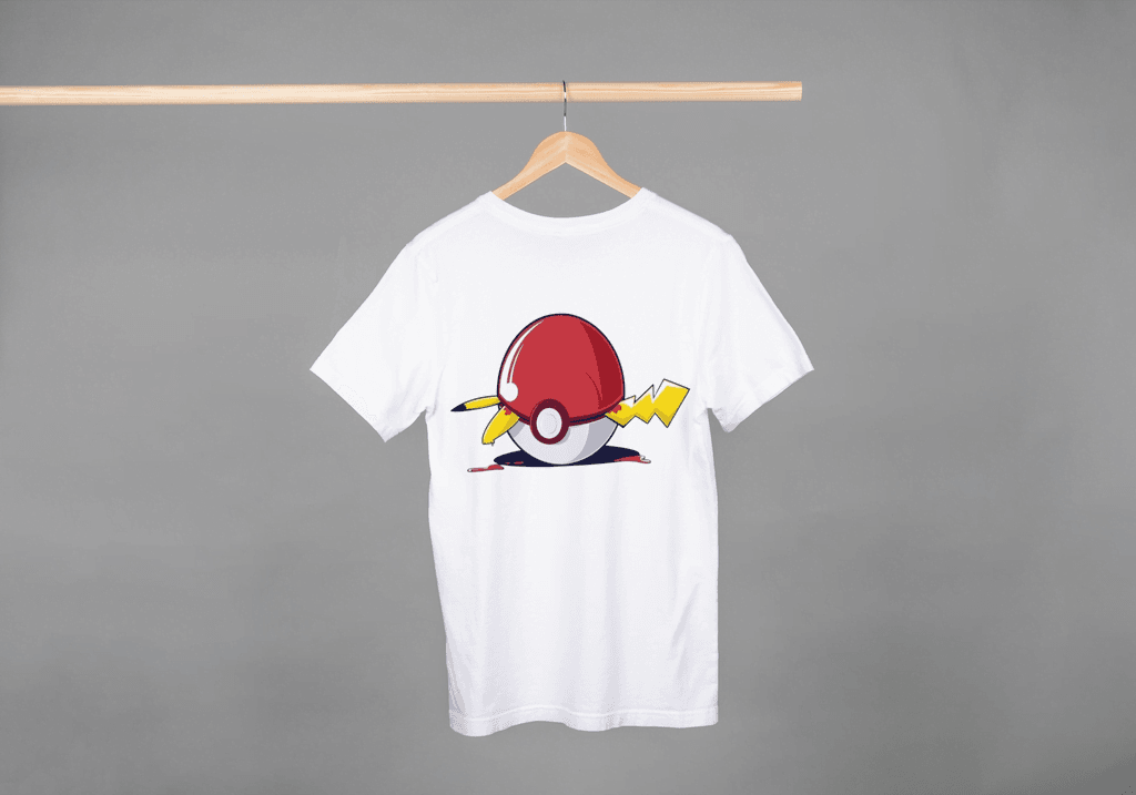 Pikachu Electric Shock Poké Ball T-shirt | Pokémon Fan Art Apparel - Essentia Attire