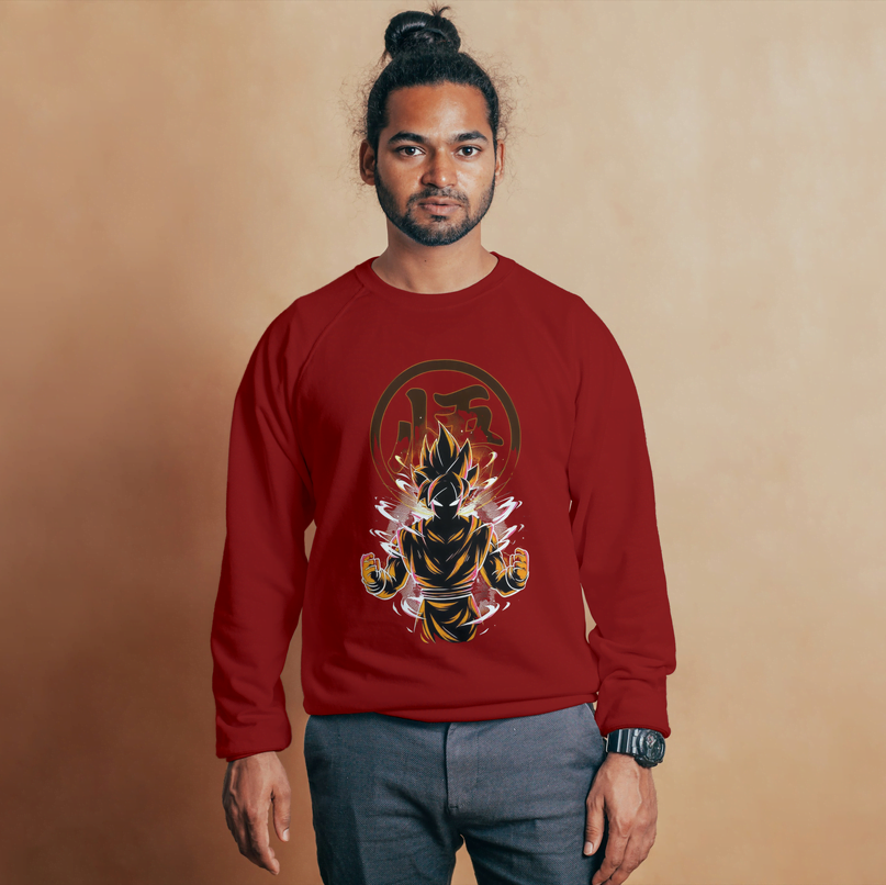 Super Saiyan 3 Goku Sweatshirt | Anime Manga | Dragon Ball Z Anime