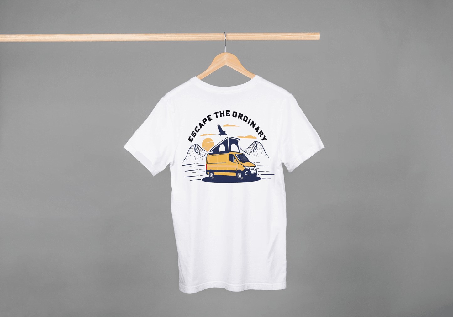 Escape The Ordinary Camper Van: Adventure Seeker Tee - Essentia Attire