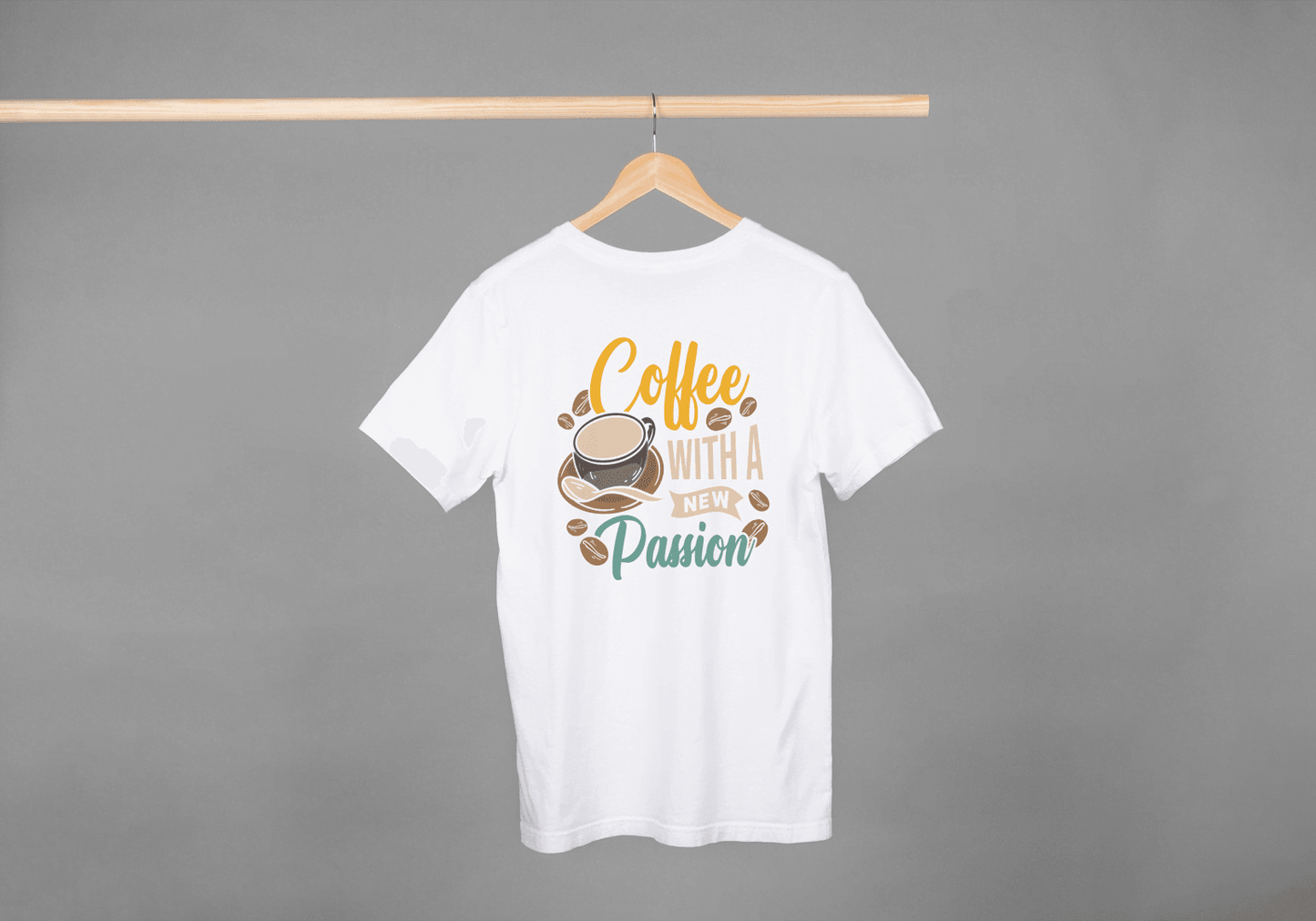 Coffee With A New Passion: Coffee Lover Graphic Tee - Essentia Attire