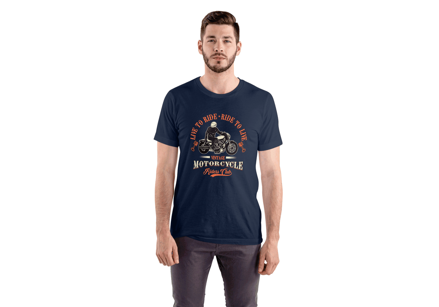 Live To Ride: Vintage Motorcycle - Essentia Attire