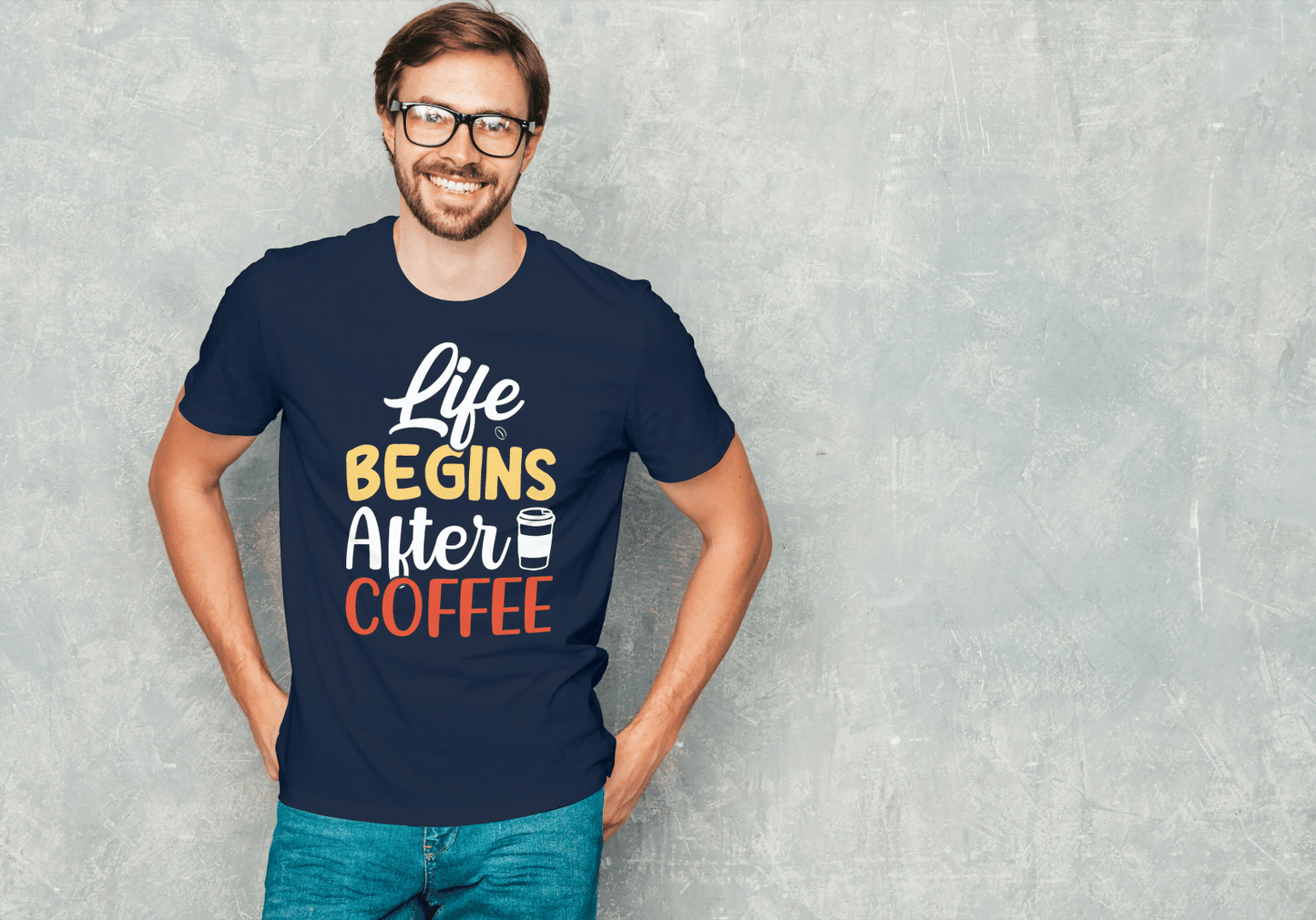 Life Begins After Coffee: Funny Coffee Lover Tee - Essentia Attire