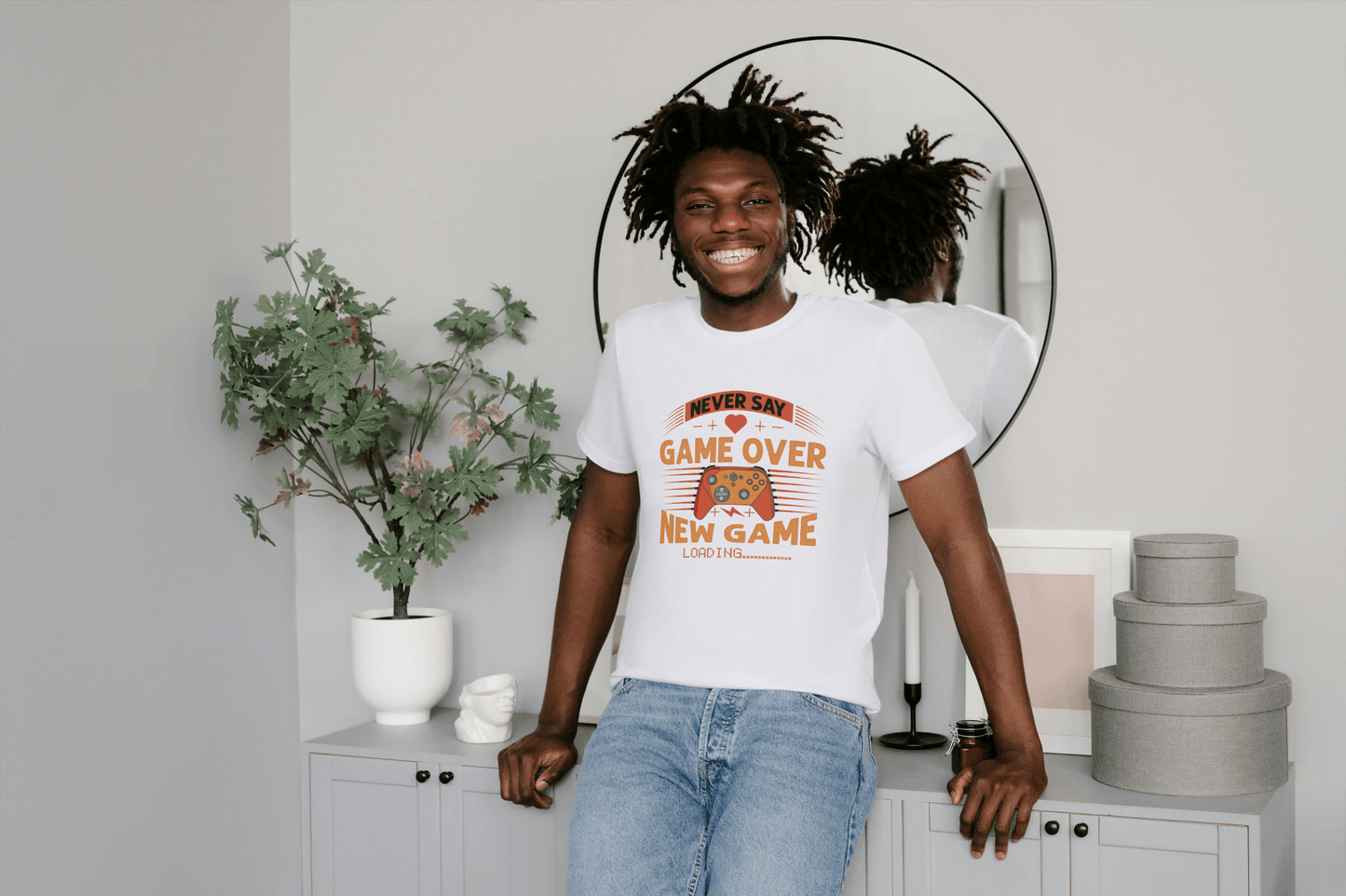 New Game Loading Gamer: Never Say Game Over Tee - Essentia Attire