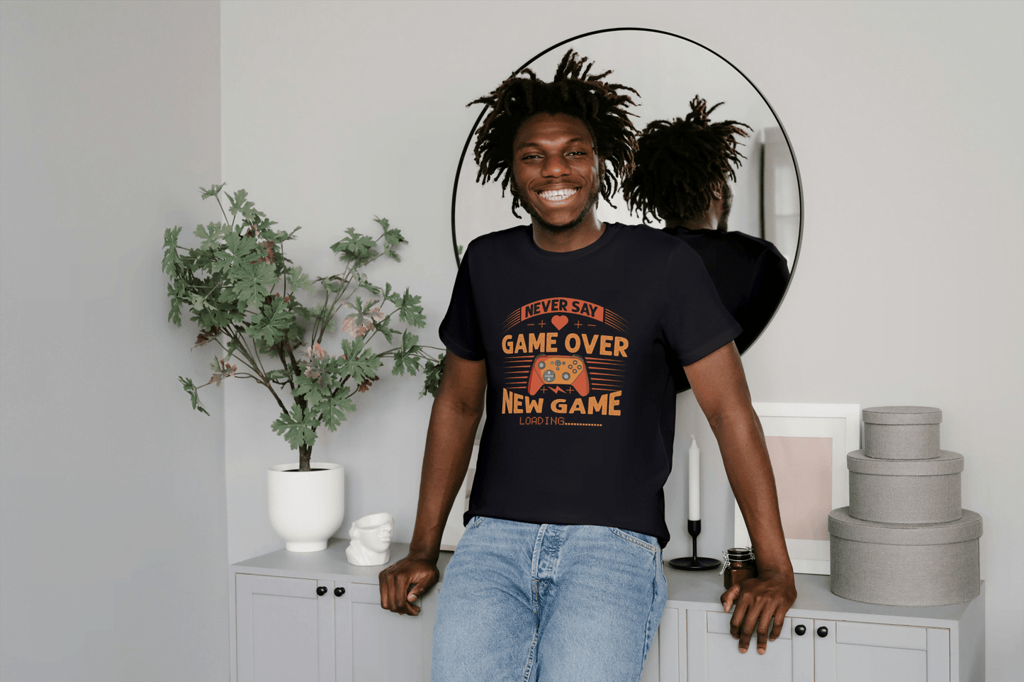 New Game Loading Gamer: Never Say Game Over Tee - Essentia Attire