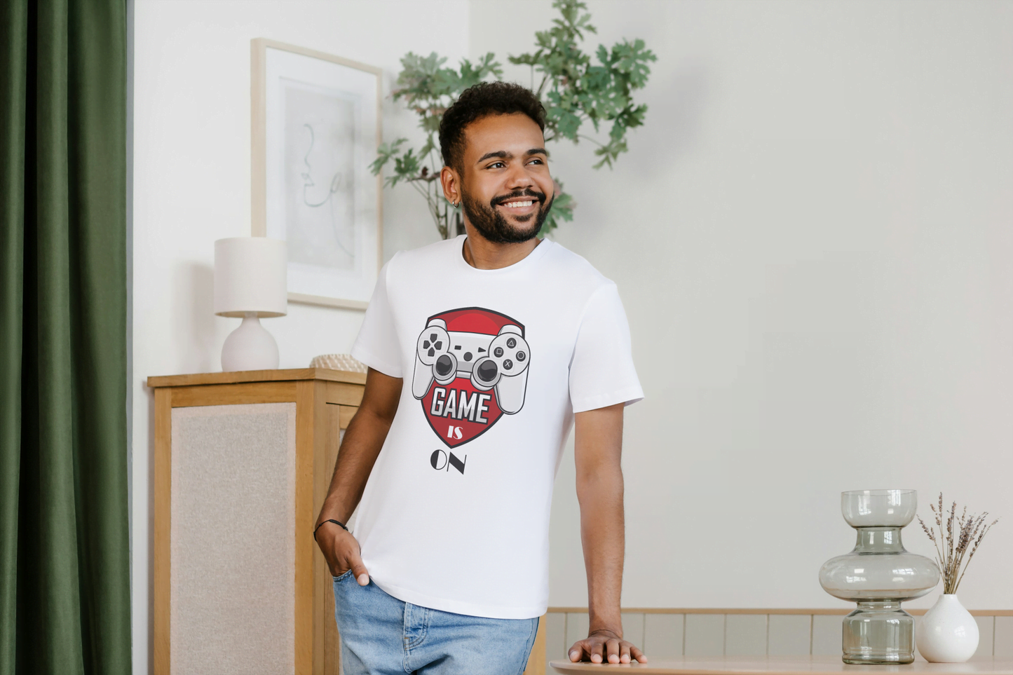 "Play More Sleep Less" Gaming: Retro Pixel Gamer Tee - Essentia Attire
