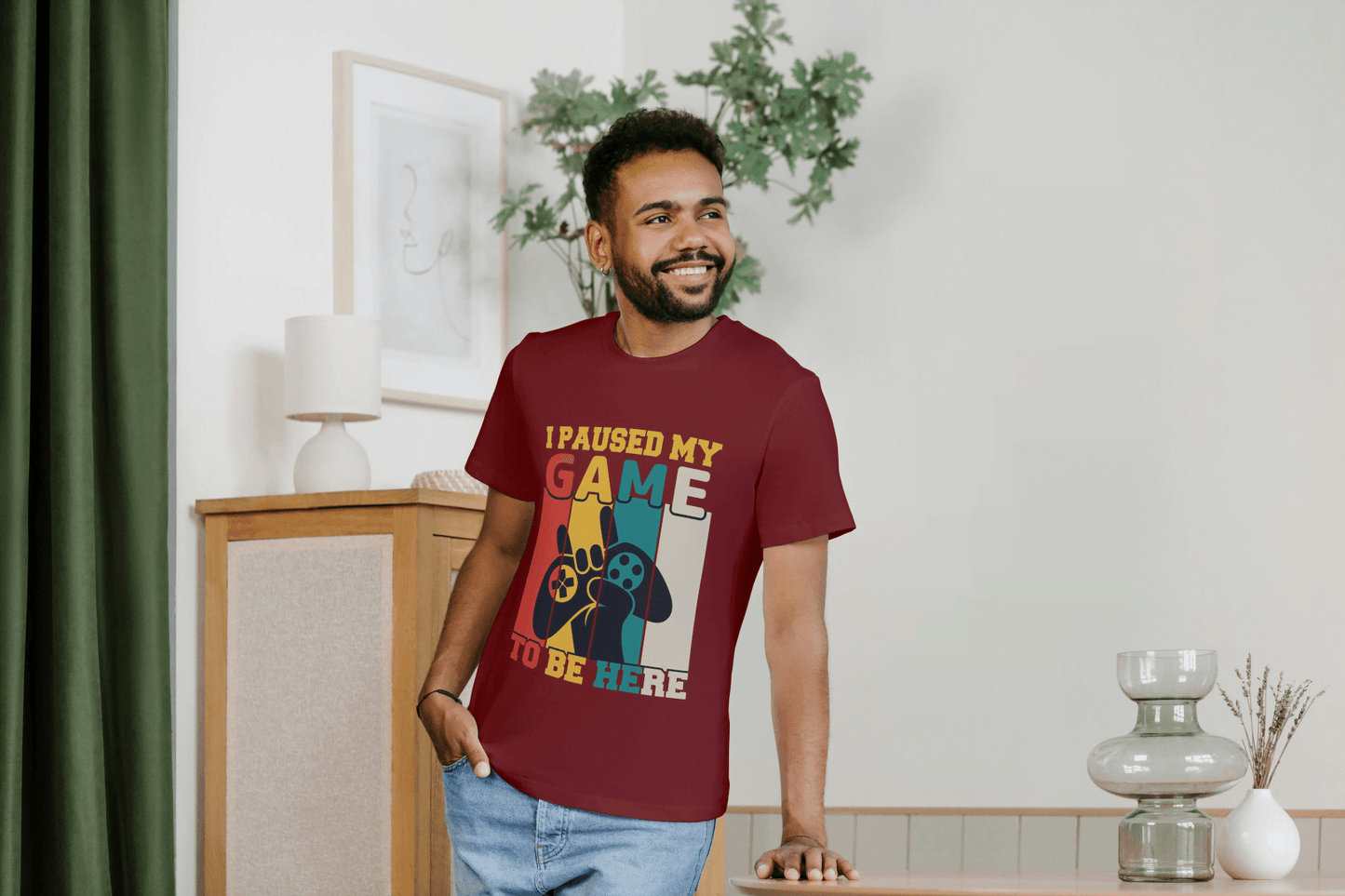 I Paused My Game: Funny Gamer Tee - Essentia Attire