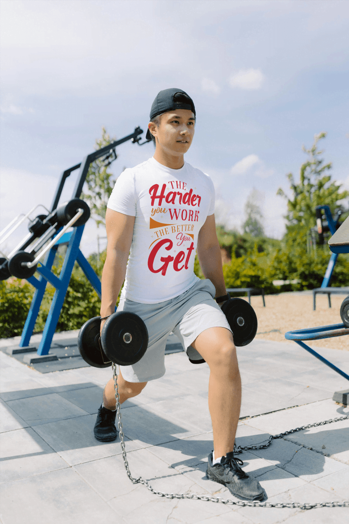 The Harder You Work The Better You Get Gym: Motivational Tee - Essentia Attire