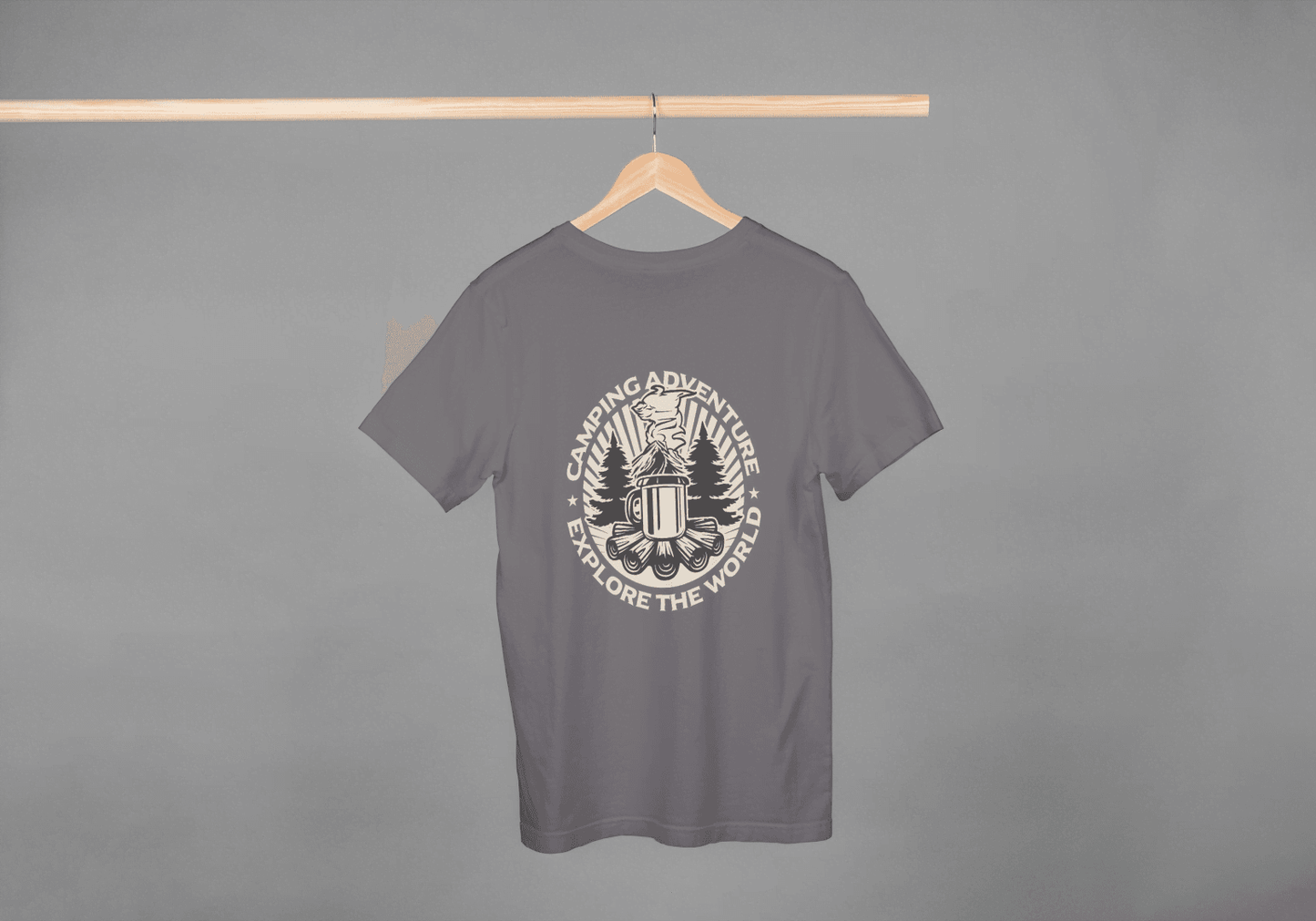 Camping Adventure Explore The World: Outdoor Enthusiast Tee - Essentia Attire