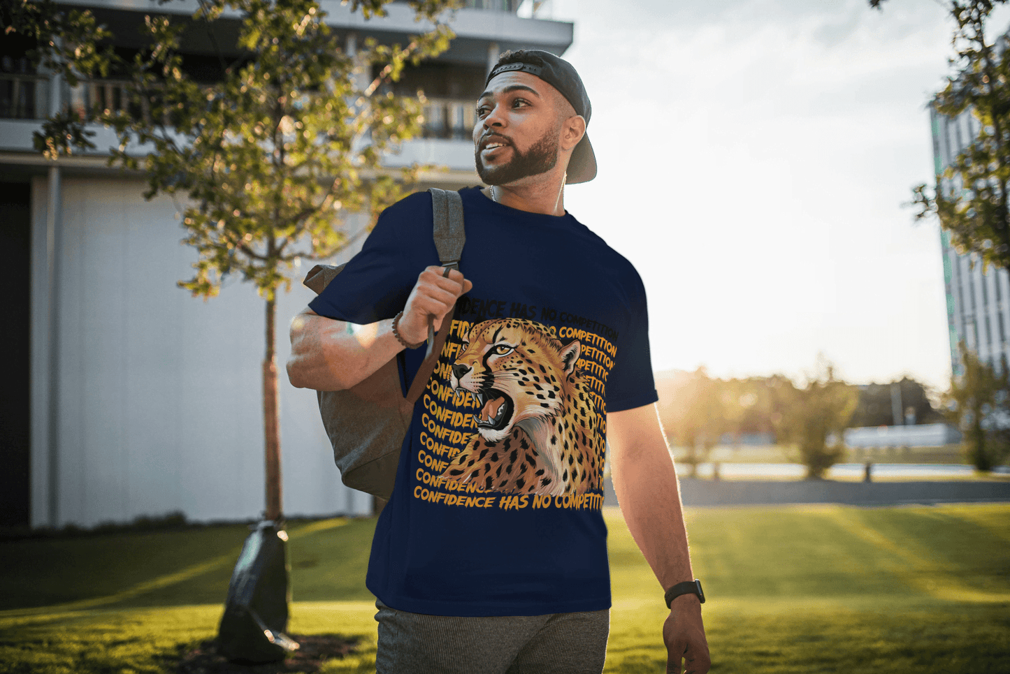 Confidence Cheetah: No Competition Motivational Tee - Essentia Attire