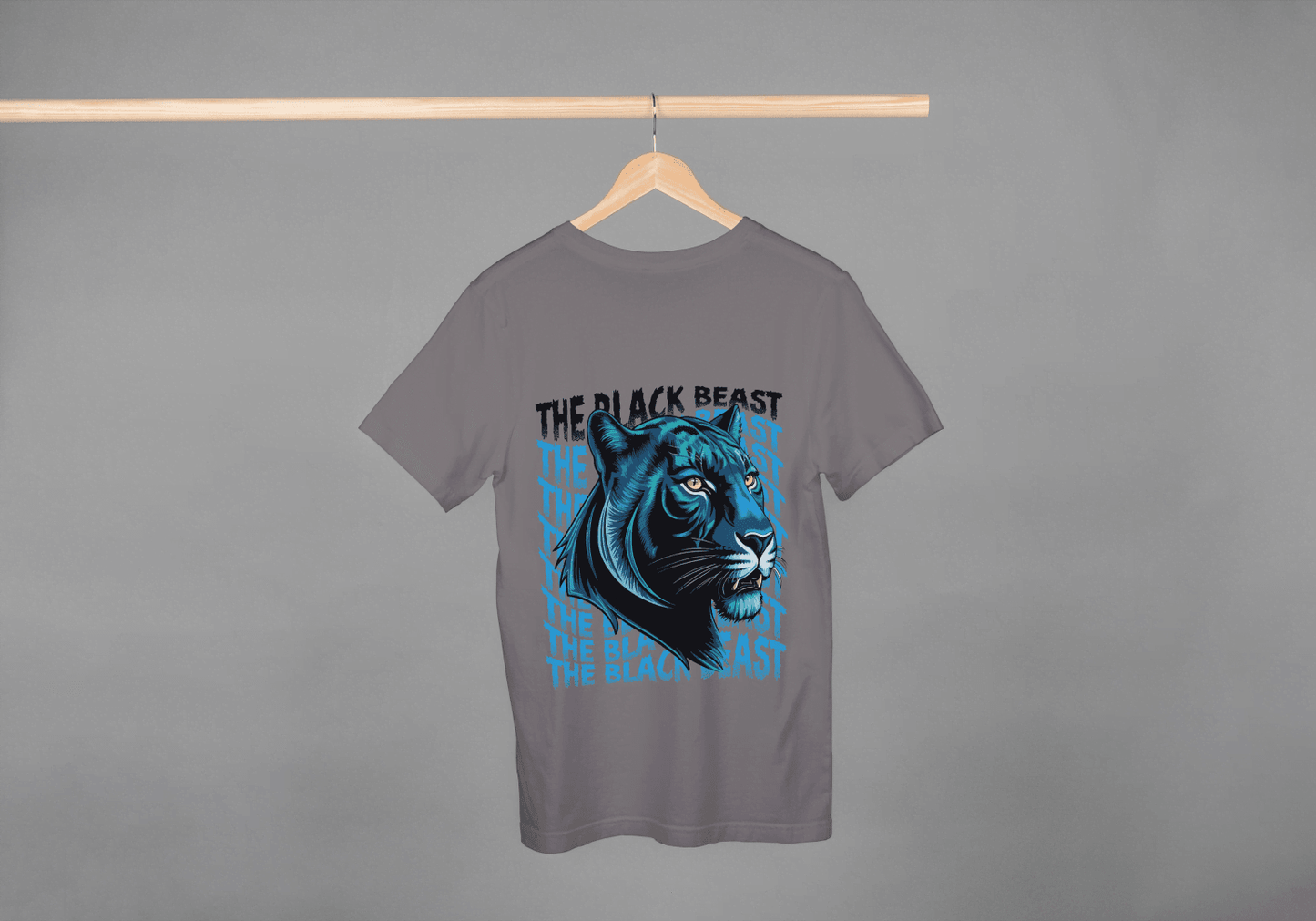 Black Beast: Blue Eye Panther Power Tee - Essentia Attire