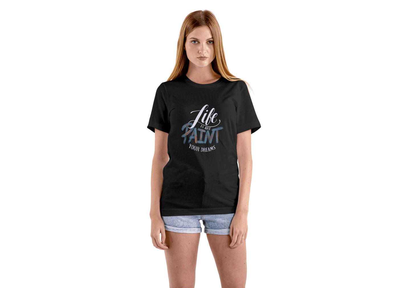 Life is Art Paint Your Dreams: Inspirational Tee - Essentia Attire
