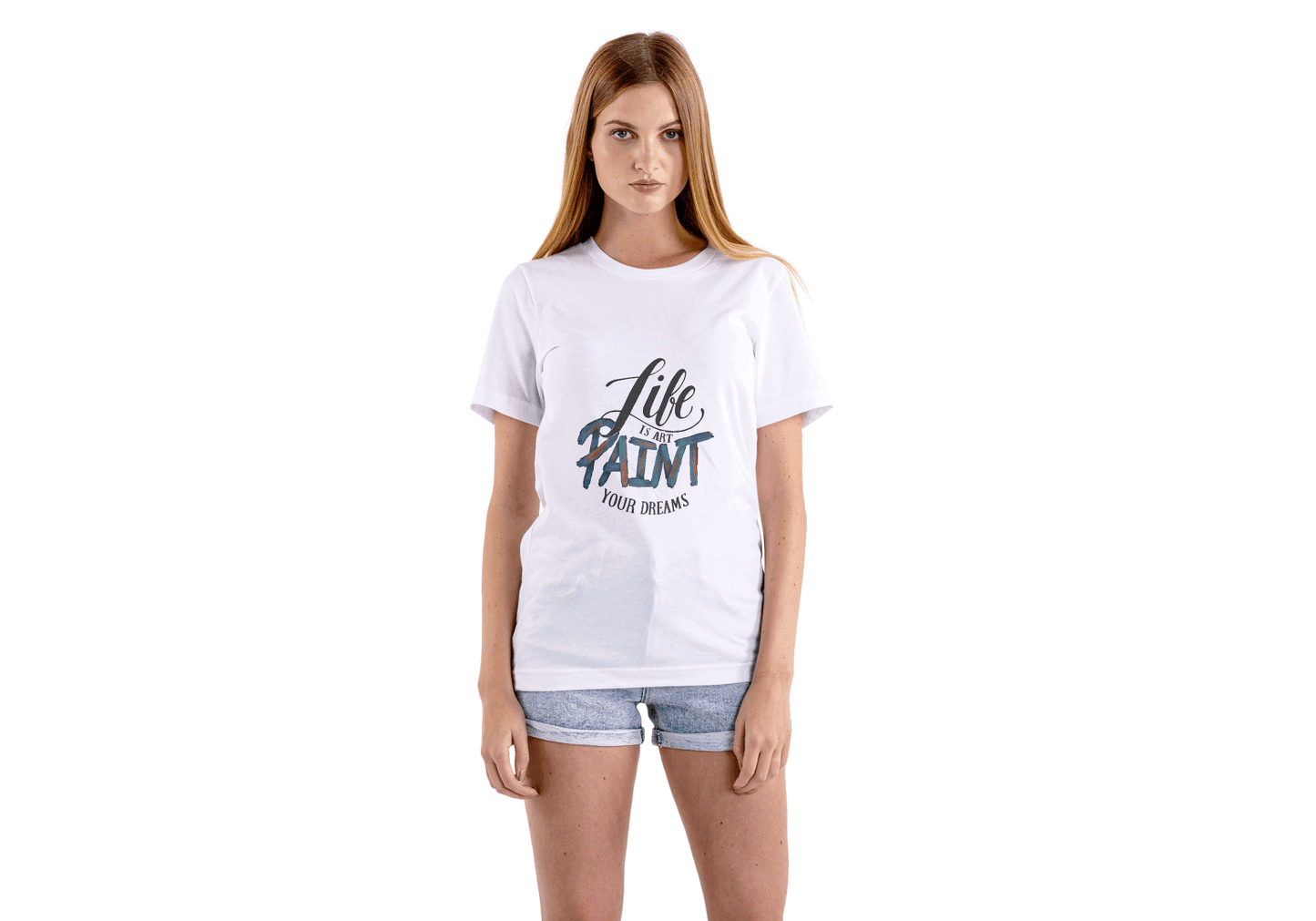 Life is Art Paint Your Dreams: Inspirational Tee - Essentia Attire