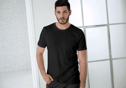 Beige/Black/White Trio Pack of Plain Regular Half-Sleeve: Unisex T-Shirt - Essentia Attire