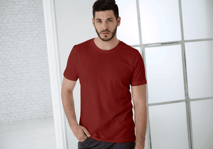 Red/Black/Blue Trio Pack of Plain Regular Half-Sleeve: Unisex T-Shirt - Essentia Attire