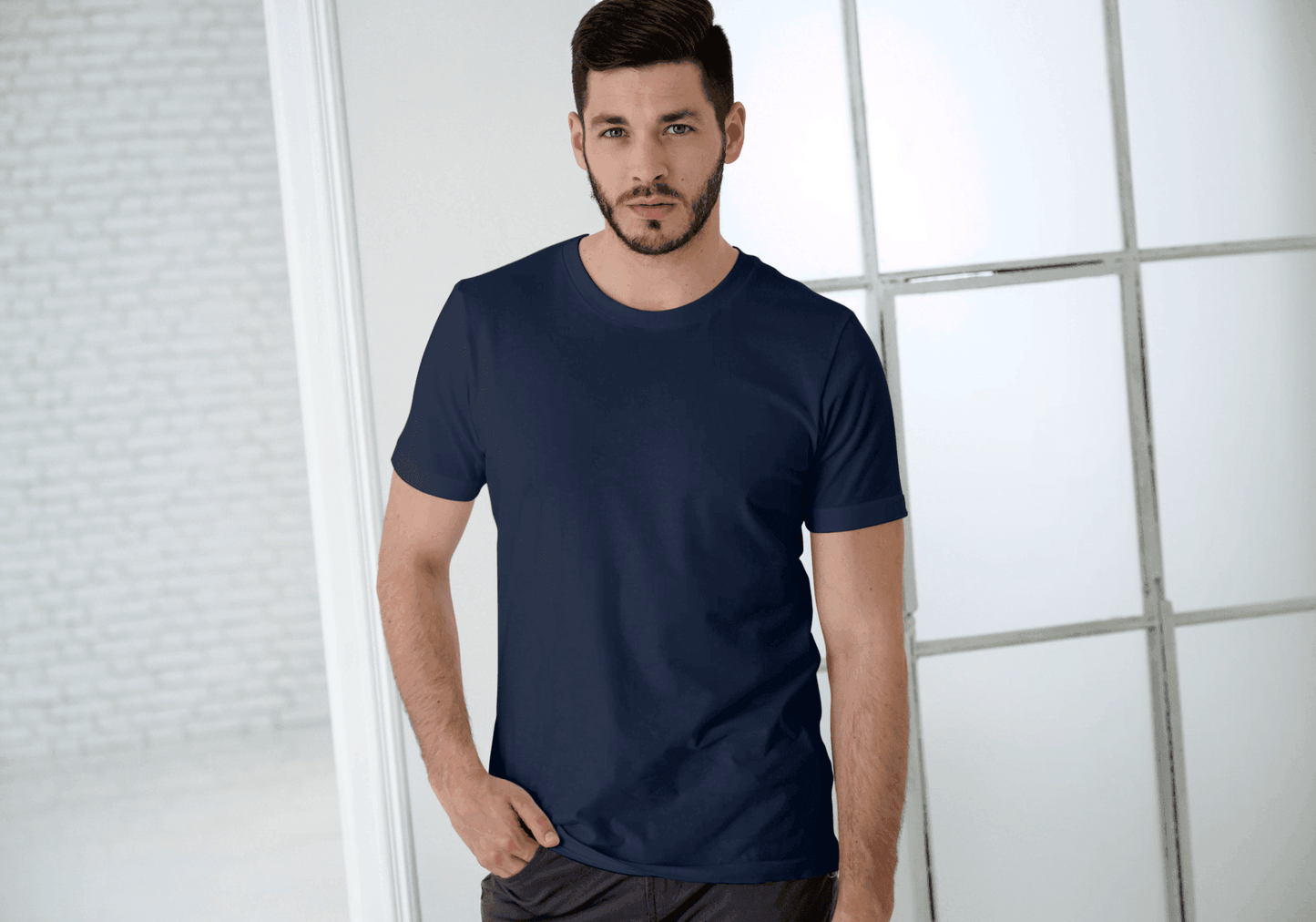 Red/Black/Blue Trio Pack of Plain Regular Half-Sleeve: Unisex T-Shirt - Essentia Attire