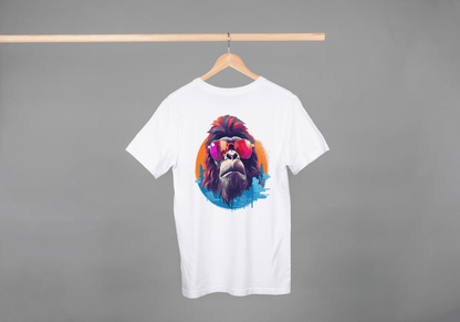 Cool Gorilla Sunglasses: Vibrant Animal Graphic Tee - Essentia Attire