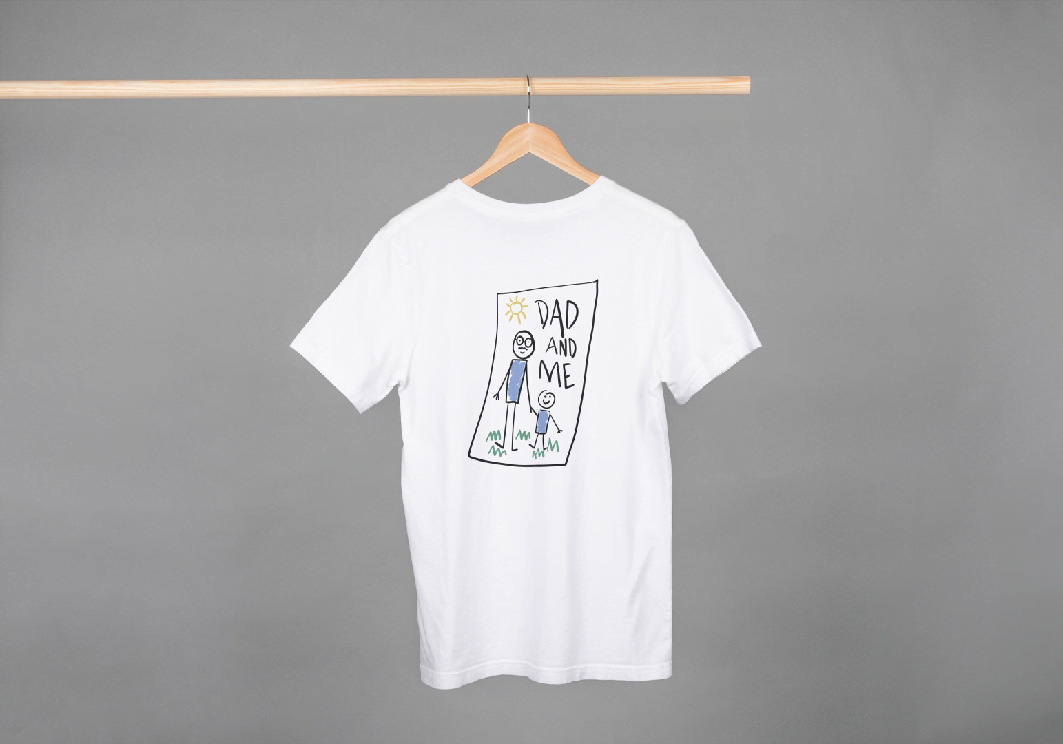 "Dad And Me" Stick Figure: Father Son-Daughter Tee - Essentia Attire