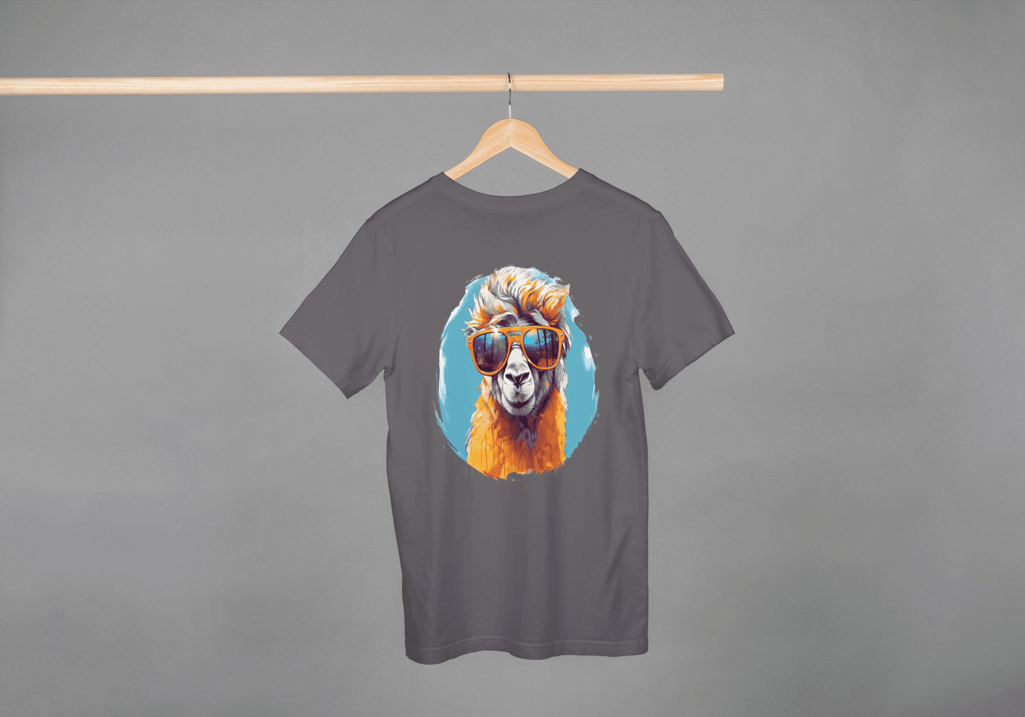 Cool Llama Sunglasses: Funny Animal Graphic Tee - Essentia Attire