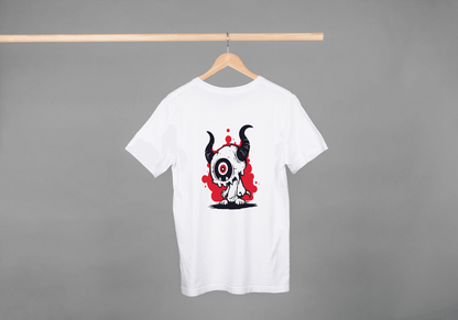 One-Eyed Horned Monster: Edgy Creature Graphic Tee - Essentia Attire