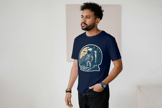 Astronaut Moon Landing T-Shirt - Space Exploration Graphic Tee - Essentia Attire