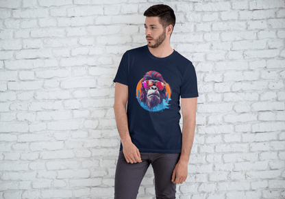 Cool Gorilla Sunglasses: Vibrant Animal Graphic Tee - Essentia Attire