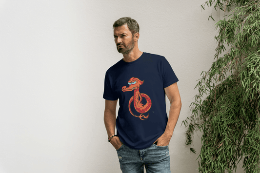 Grumpy Dragon: Funny Serpent Tee - Essentia Attire