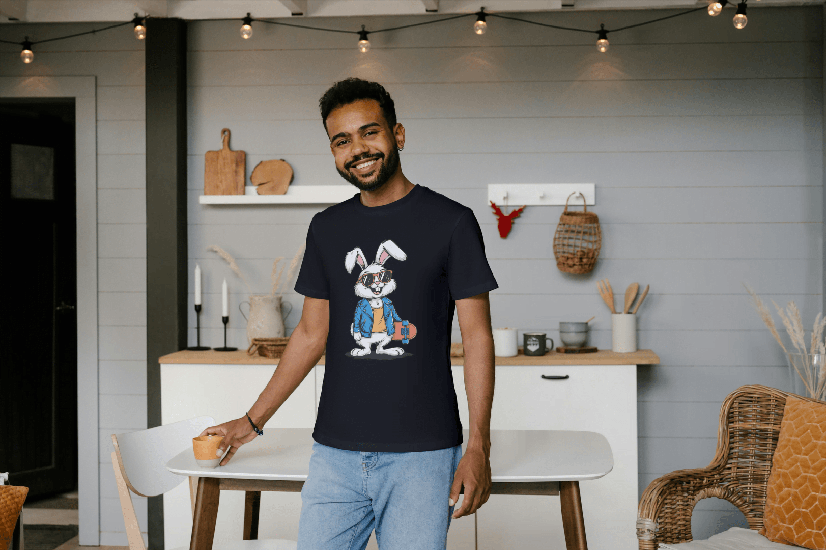Cool Easter Bunny Fashion T-Shirt - Essentia Attire