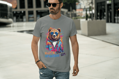 Sun's Out Shades On Bear Tee - Essentia Attire