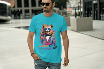 Sun's Out Shades On Bear Tee - Essentia Attire