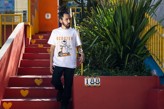 "Scooter Life" Funny Dog: Urban Animal Design - Essentia Attire