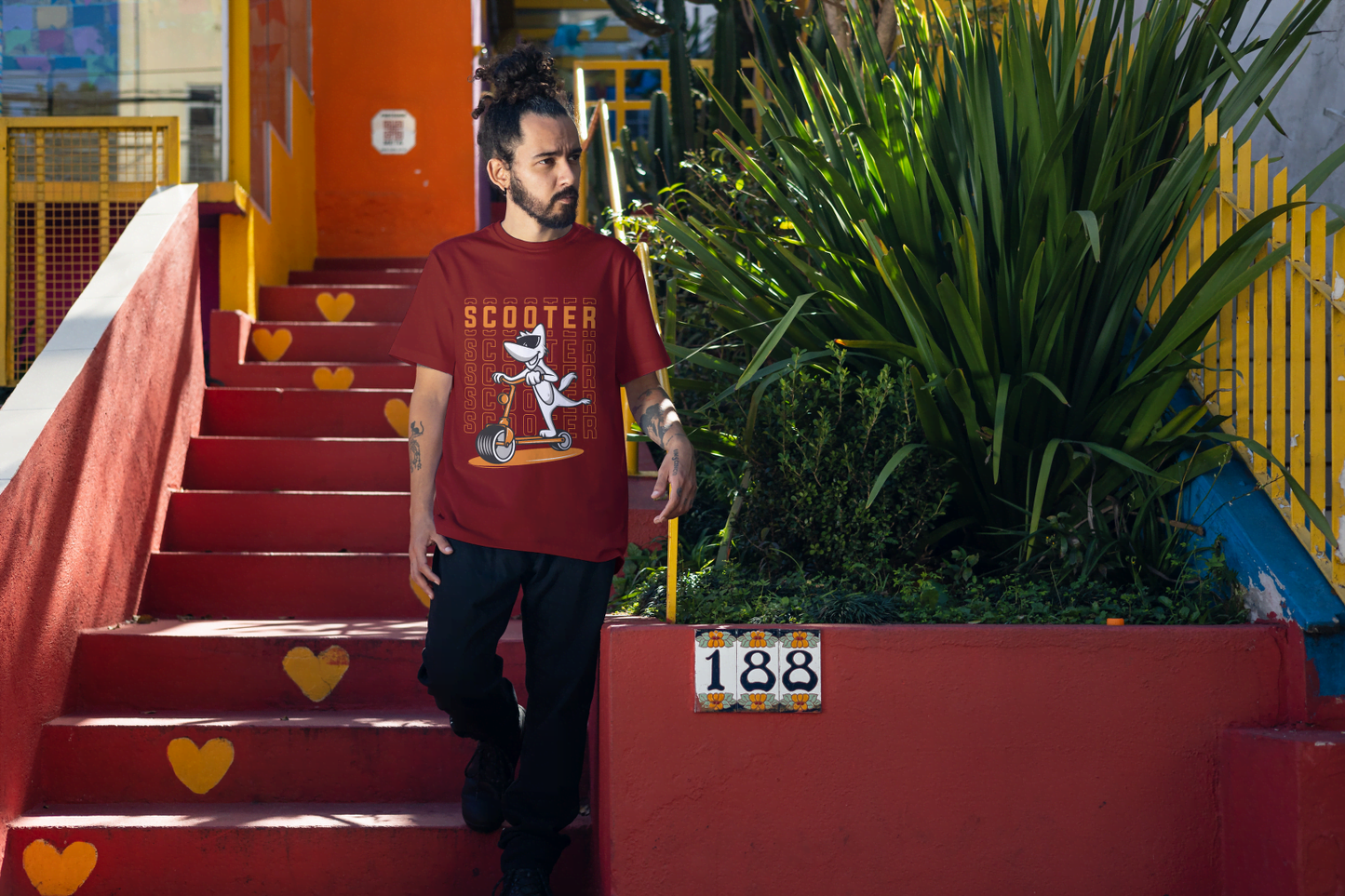 "Scooter Life" Funny Dog: Urban Animal Design - Essentia Attire