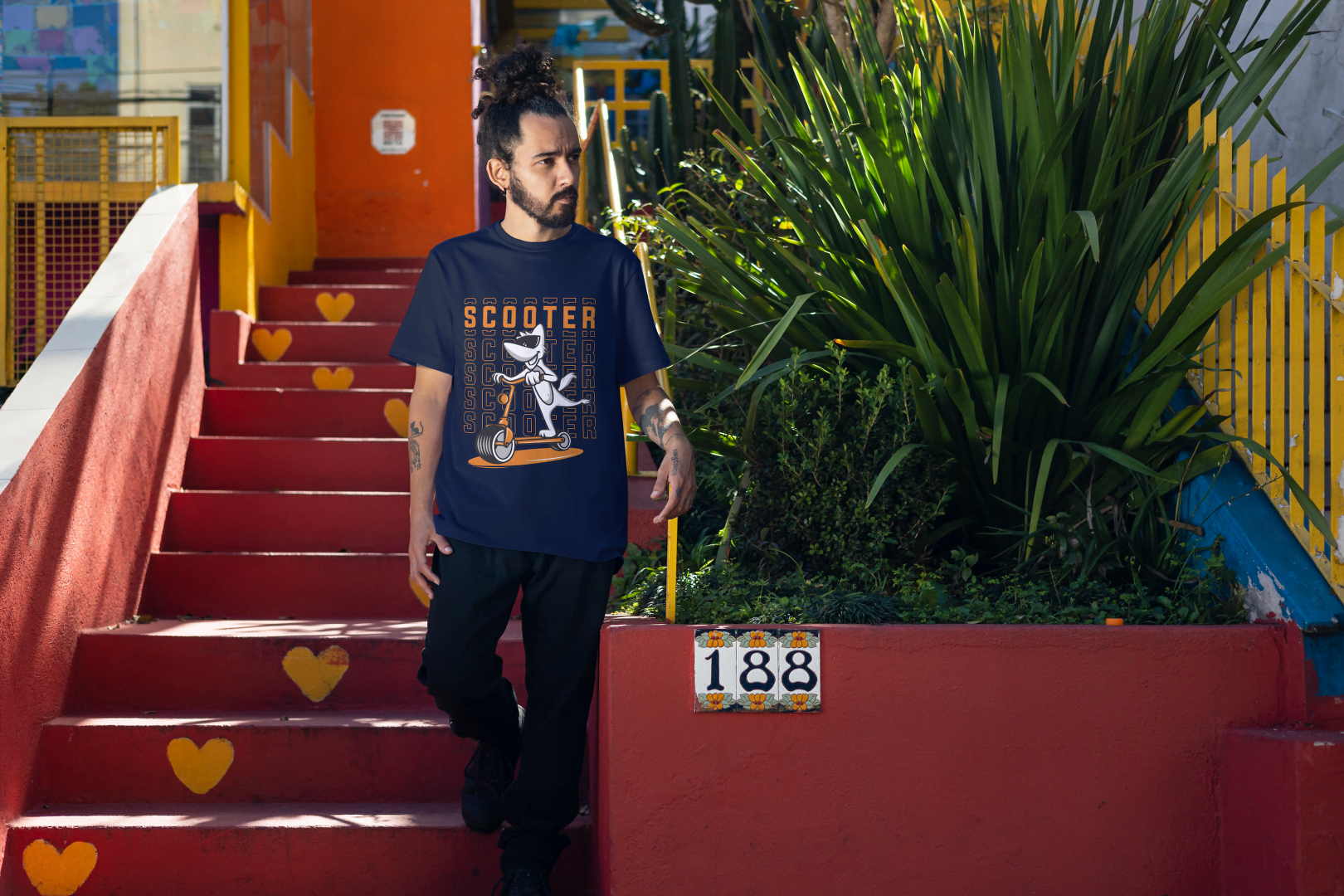 "Scooter Life" Funny Dog: Urban Animal Design - Essentia Attire