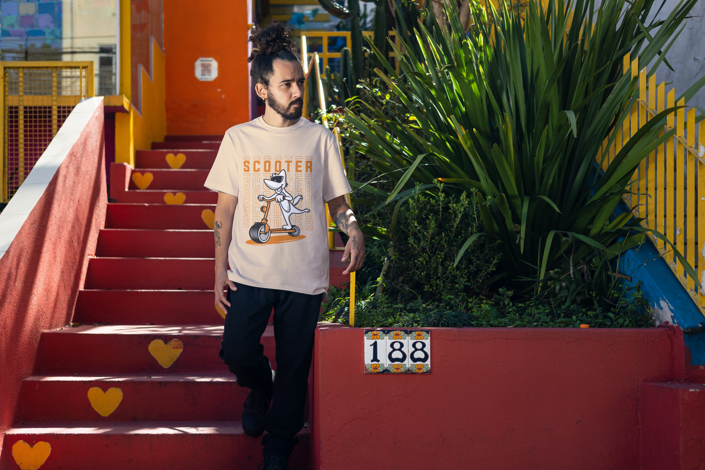 "Scooter Life" Funny Dog: Urban Animal Design - Essentia Attire