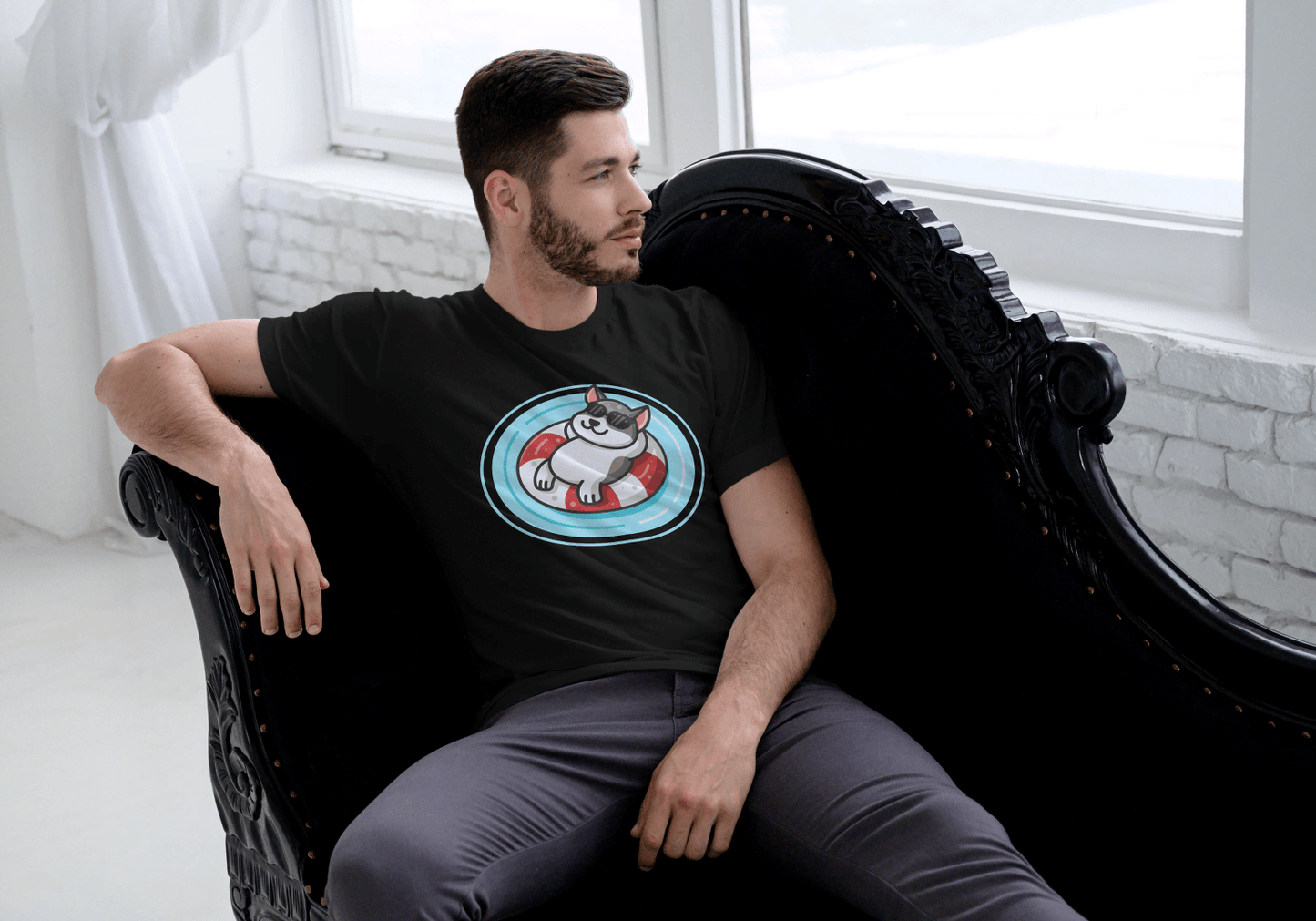 Chill Cat Tee: Summer Sunglasses Cat - Essentia Attire