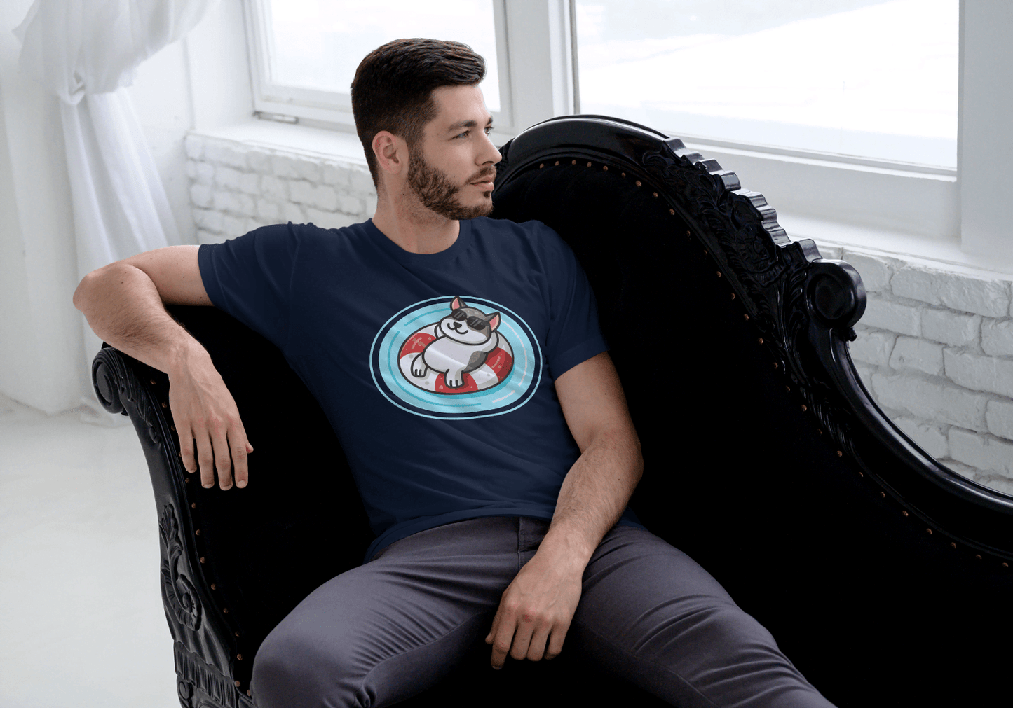 Chill Cat Tee: Summer Sunglasses Cat - Essentia Attire