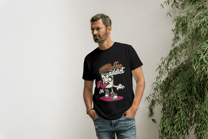 Coffee Addict Mug with Legs: Funny Foodie Design - Essentia Attire