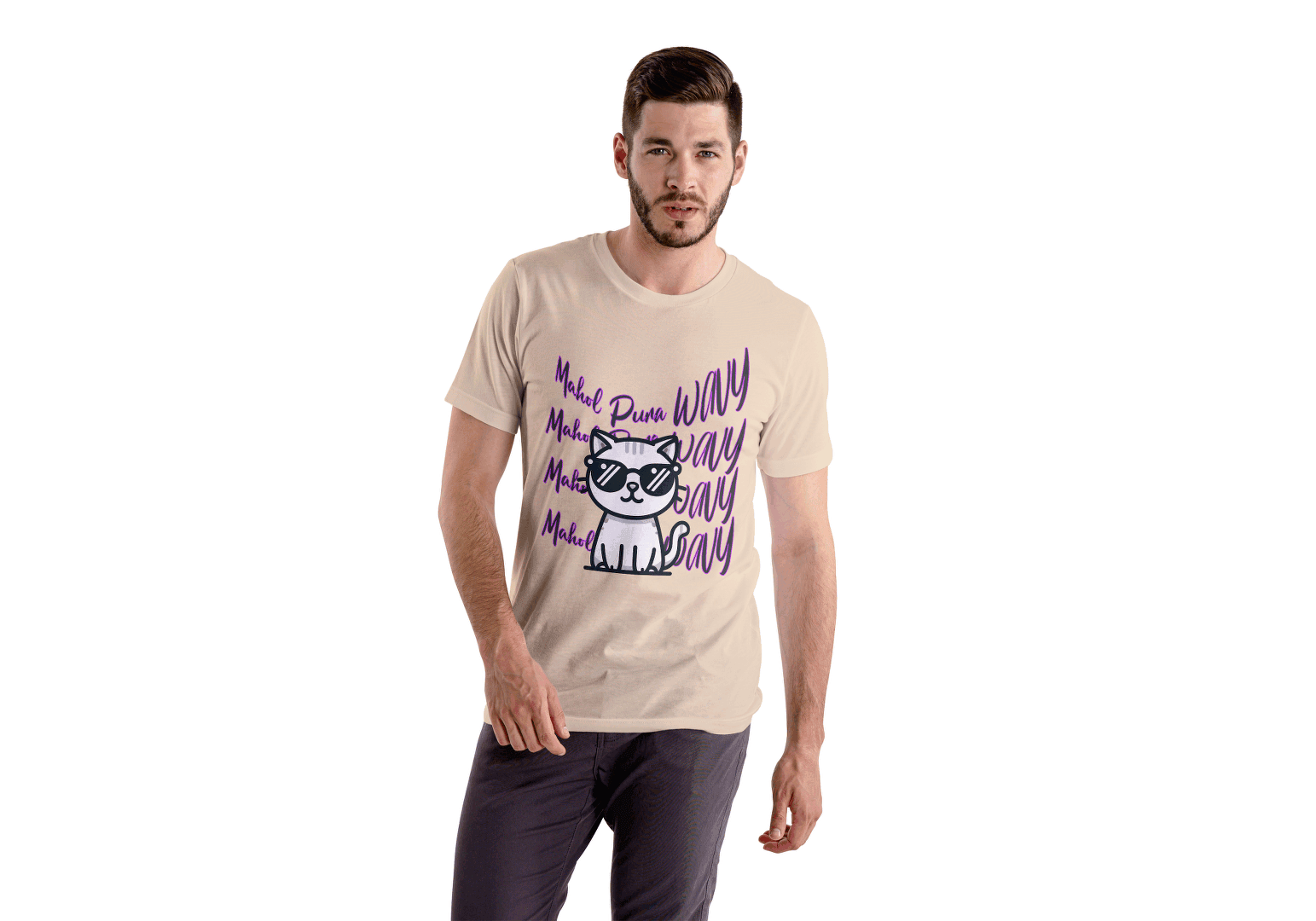 Mahol Pura Wavy: Cool Cat Tee - Essentia Attire
