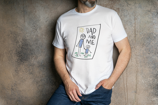 "Dad And Me" Stick Figure: Father Son-Daughter Tee - Essentia Attire