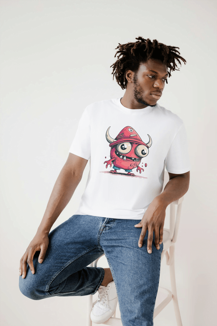 Cute One-Eyed Monster: Funny Alien Creature Tee - Essentia Attire