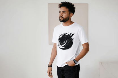 Edgy Shadow Monster: Gothic Creature Graphic Tee - Essentia Attire