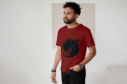 Edgy Shadow Monster: Gothic Creature Graphic Tee - Essentia Attire