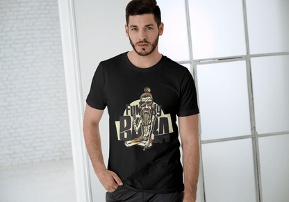 Funny Funky Baba: Cool Spiritual Guru Graphic Tee - Essentia Attire